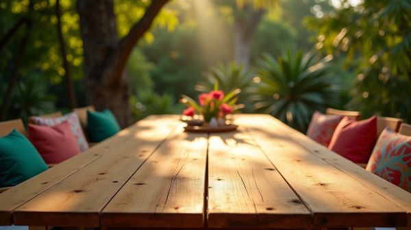 Les meilleures tables en teck pour magnifier vos dîners en plein air