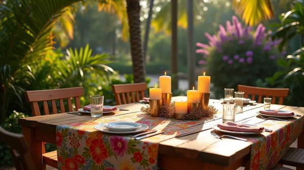 Sublimer vos repas en extérieur avec une table teck